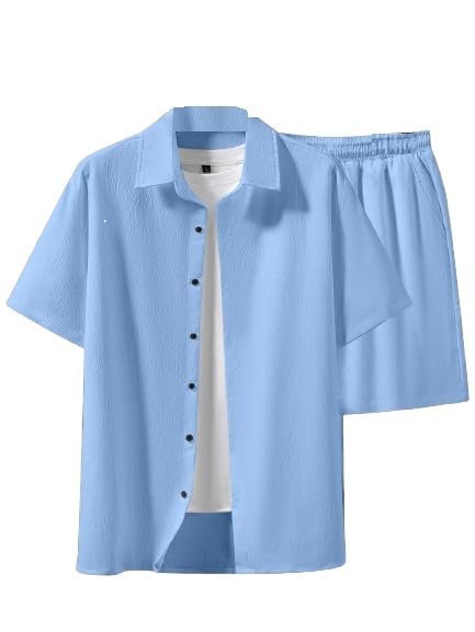 Flosive Creation Men’s Popcorn Fabric Co-ord Set
