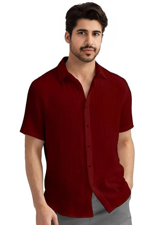 Men’s Regular Fit Short Sleeve Casual Shirt