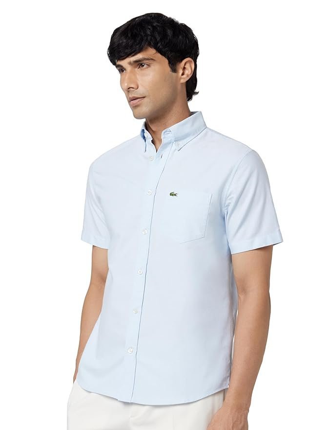 Lacoste Men’s Solid Regular Fit Shirts