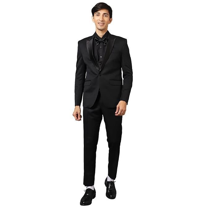 WINTAGE Men’s Tuxedo Black 3PC Suit