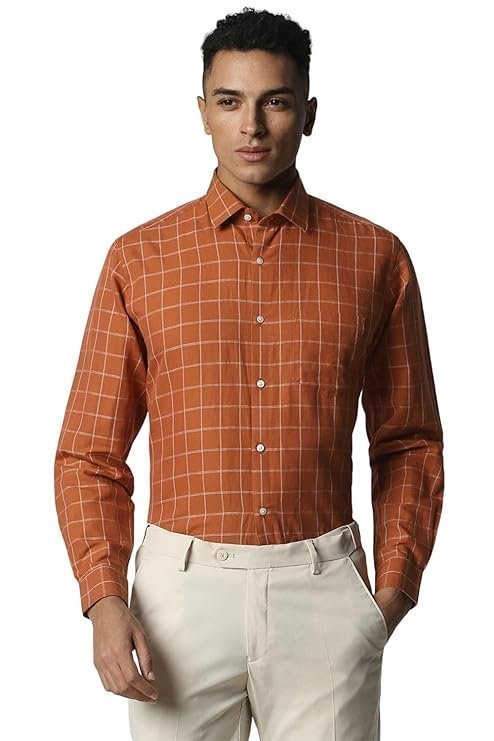 Van Heusen Men’s Linen Regular Fit Shirt
