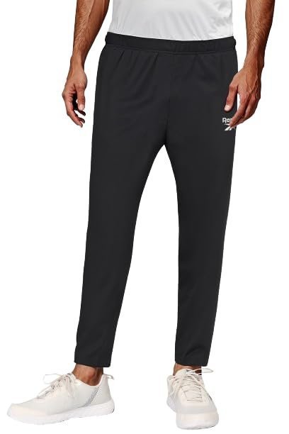 Reebok Men’s Track Pant | Training | Essential Poly Knit Trackpnat | Regular FIT | 100% Polyester with Speedwick tech