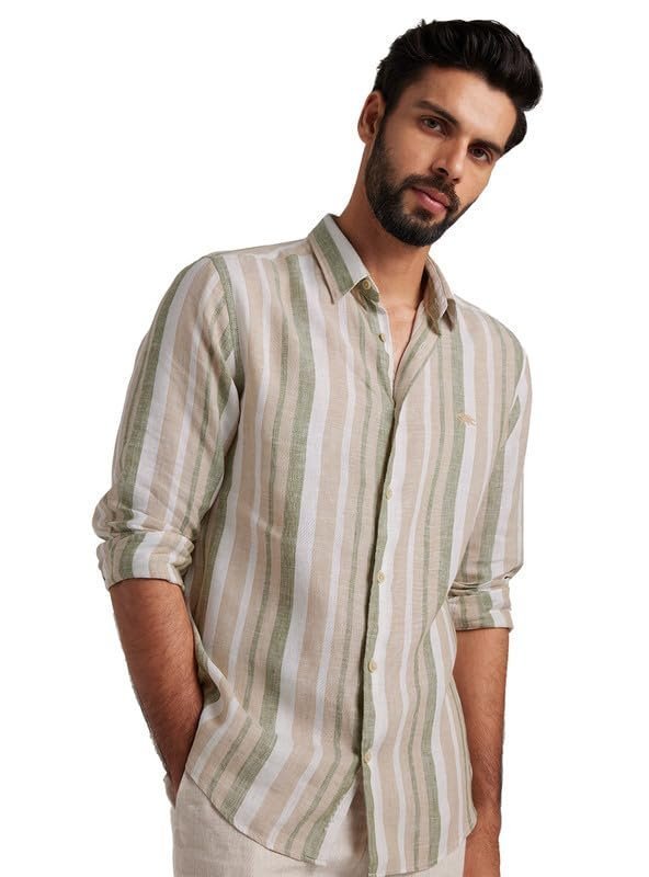 Andamen Khaki Men’s Linen Shirt