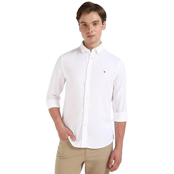 Tommy Hilfiger Men’s Solid Slim Fit Shirt