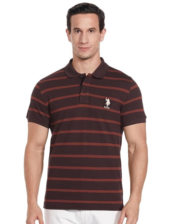 U.S.POLO ASSN. Men’s Striped Regular Fit Polo Shirt