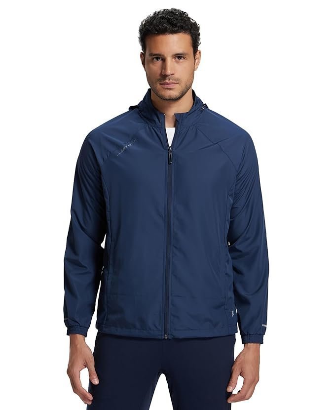 Jockey MV40 Men’s Microfiber Fabric Water Resistant Regular Convertible Hoodie Active Wear Jacket