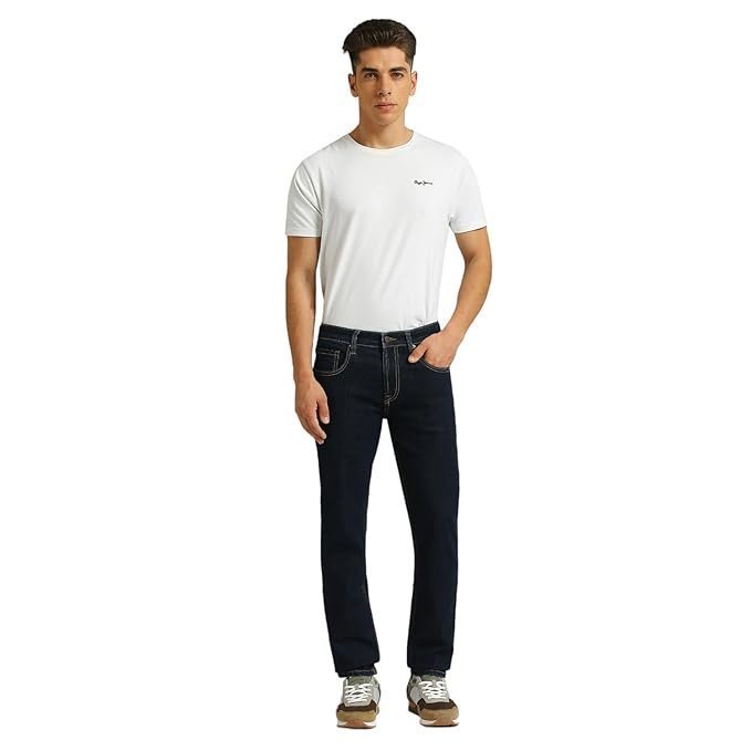 Pepe Jeans Men’s Regular Fit Mid Rise Jeans