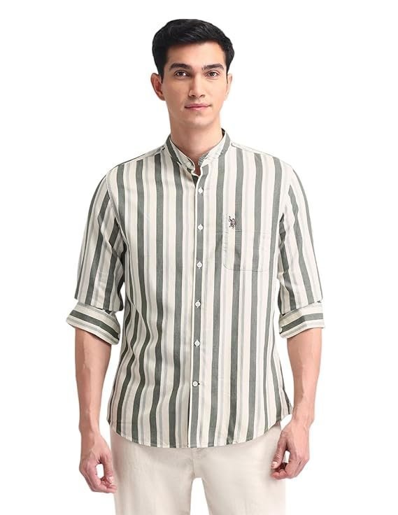 U.S. POLO ASSN. Denim Co. Men’s Pure Cotton Slim Fit Shirt