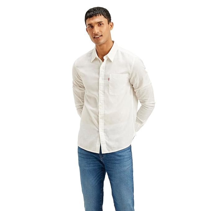 Levi’s Men’s Linen Solid Slim Fit Shirt