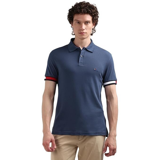 Tommy Hilfiger Men’s Solid Slim Fit Polo