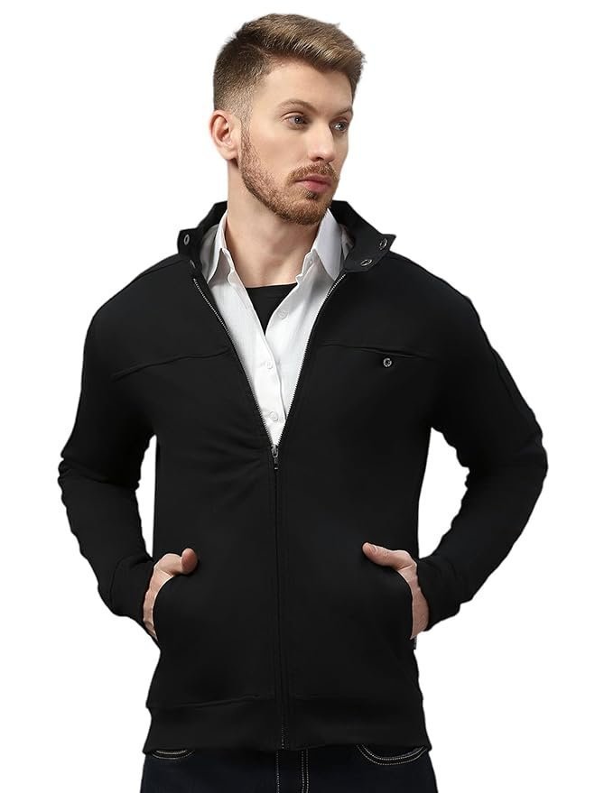 Dream of Glory Inc. Men’s Standard Length Cotton Blend Solid Regular Jacket