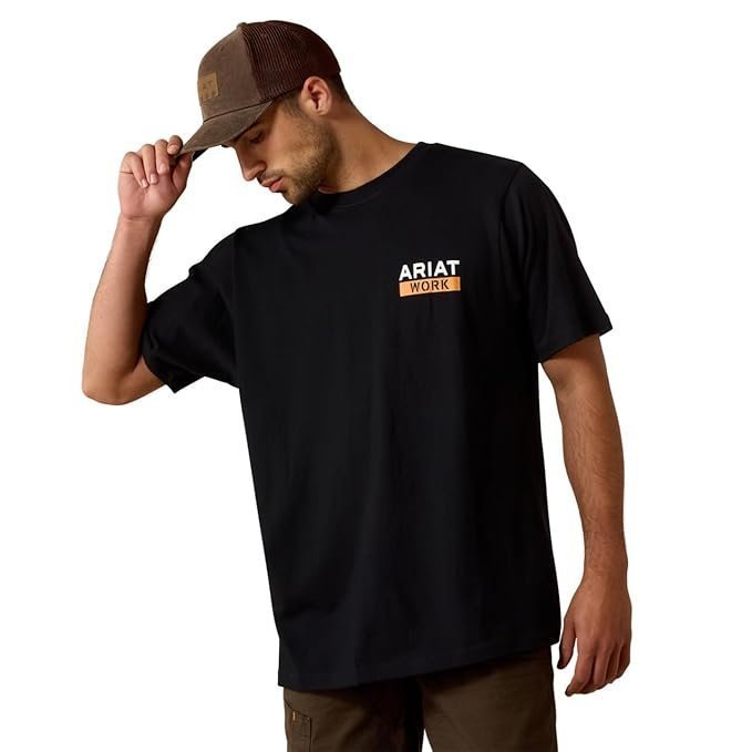 ARIAT Men’s Rebar Cotton Strong Roughneck Graphic T-Shirt