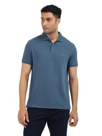 Tommy Hilfiger Men’s Cotton Solid Regular Fit Polo