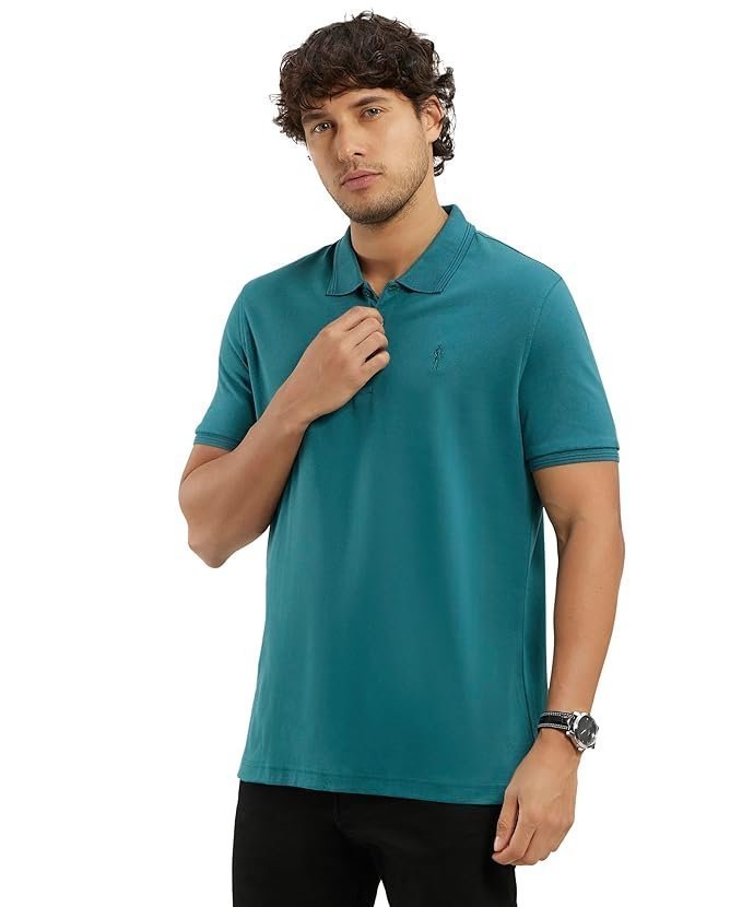 Jockey 3912 Men’s Super Combed Cotton Rich Regular Fit Solid Half Sleeve Polo T-Shirt