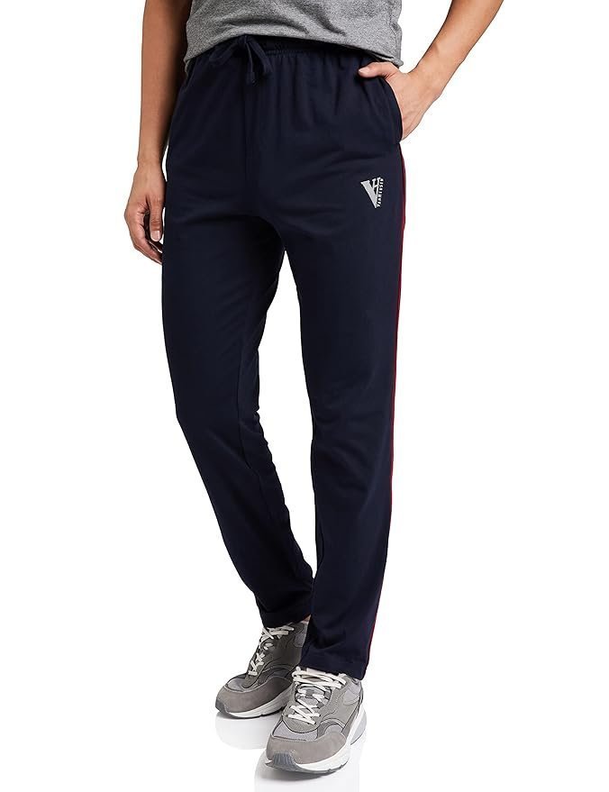 Van Heusen Men’s Regular Fit Mid Rise Athleisure Smart Tech Trackpants – Easy Stain Release, Anti Stat, Ultra Soft