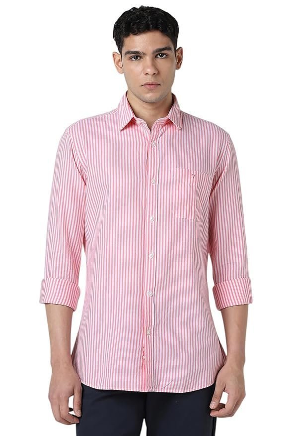 Van Heusen Men Cotton Striped Modern Fit Shirt