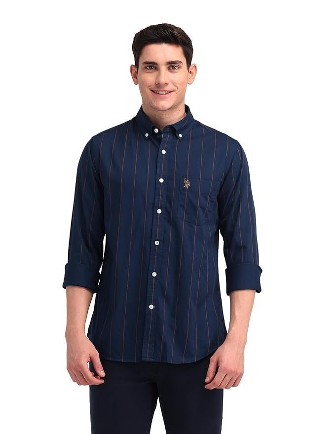 U.S. POLO ASSN. Men’s Striped Tailored Fit Shirt