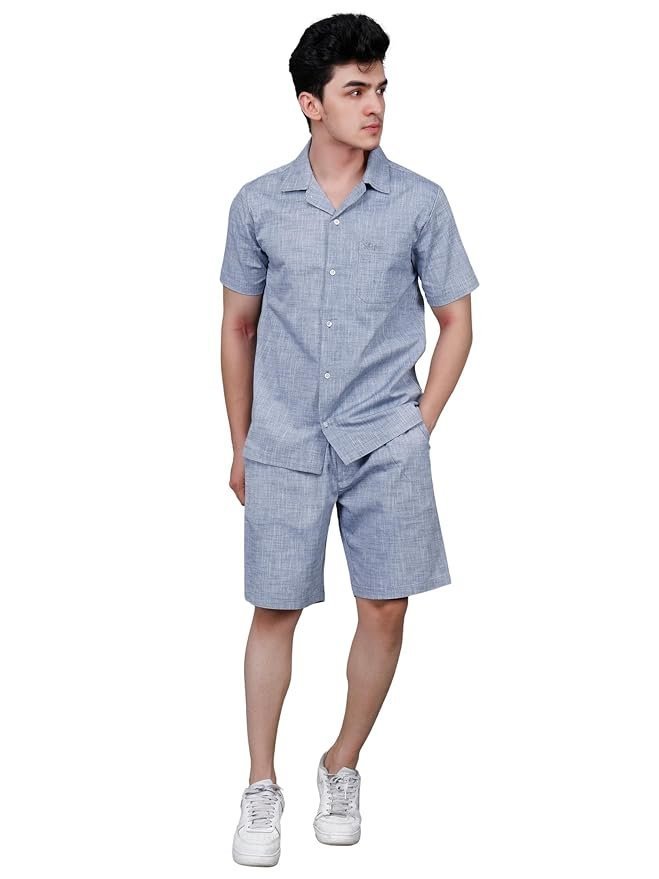 StarFox Men’s Trending Coller Neck with Shorts Co-Ord Set