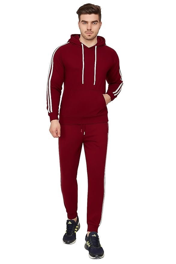 BARKEYO Trendy Clothing Set with Hoodie & Pants Co-ords for Men || Cotton Blend Hoodie and Jogger Trackpant Clothing Set