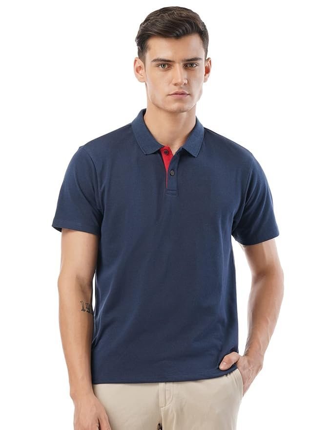 FYLTR Men’s Solid Regular Fit Polo Shirt