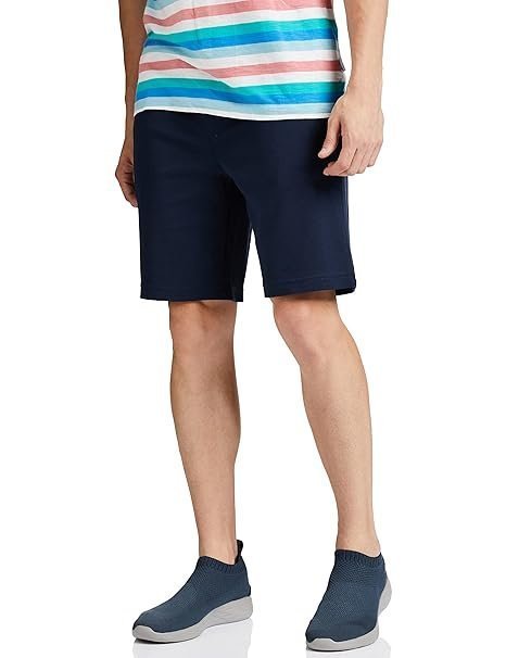 Jockey AM14 Men’s Super Combed Cotton Rich Straight Fit Shorts with Zipper Pockets